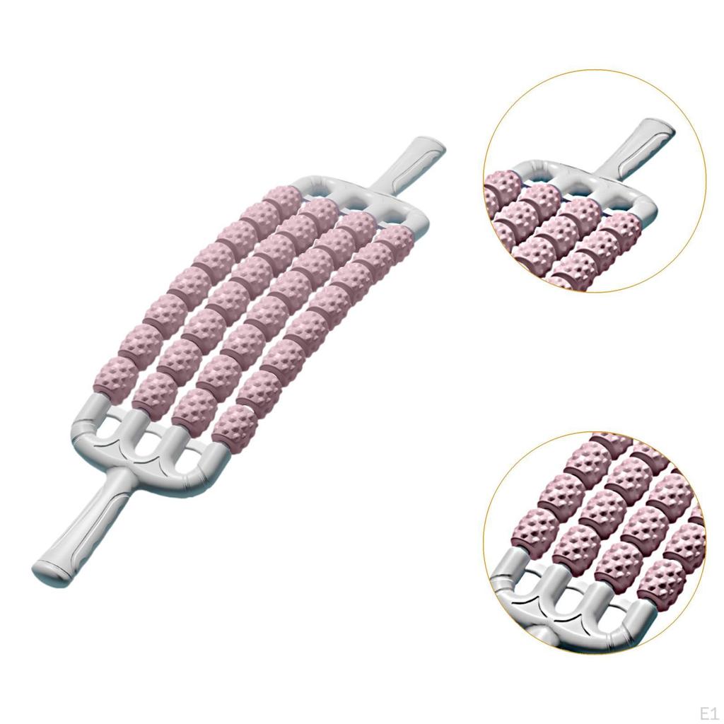 Гибкий массажный ролик 4 ряда для ног, портативный инструмент, вал для расслабления мышц для