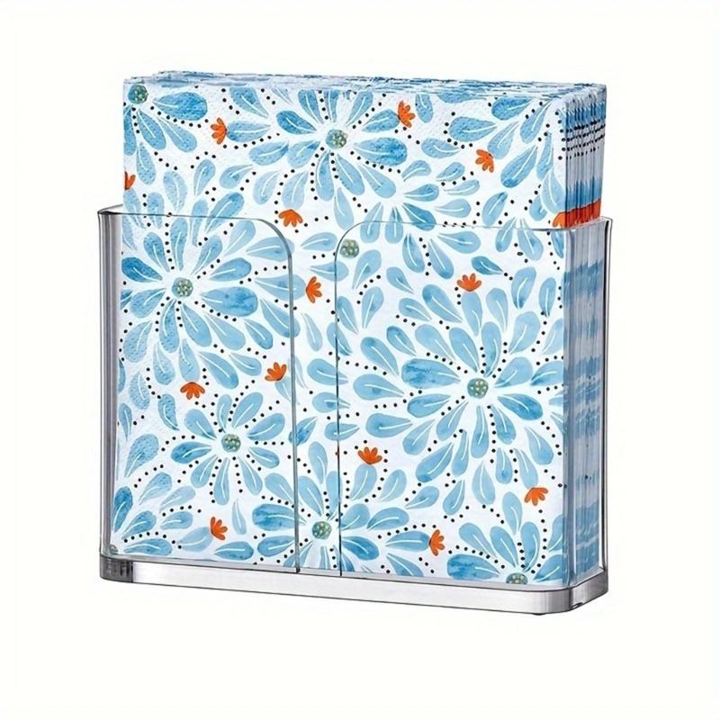 Прозрачная акриловая салфетница Практичный контейнер для столовых салфеток для свадеб и домашнего использования Диспенсер для салфеток Кухонная утварь