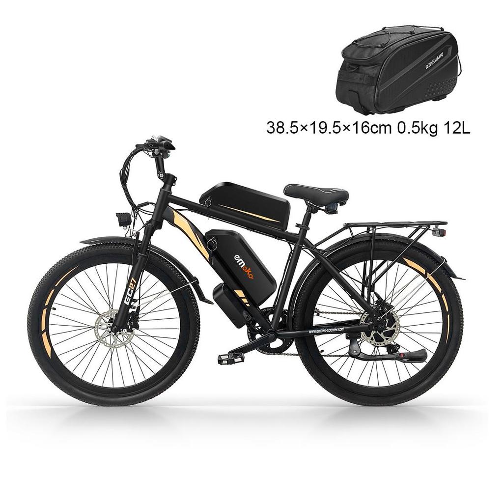 EMOKO EC27 20*25ah dual-battery electric bicycle for city delivery and freight,27.5",500W,front and rear hydraulic brakes,maximum range of 150-180km.