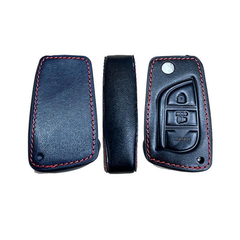 Чехол для ключа Toyota для Corolla, Camry, Levin, Highlander, Reiz, RAV4 - Складной держатель кнопки звукового сигнала