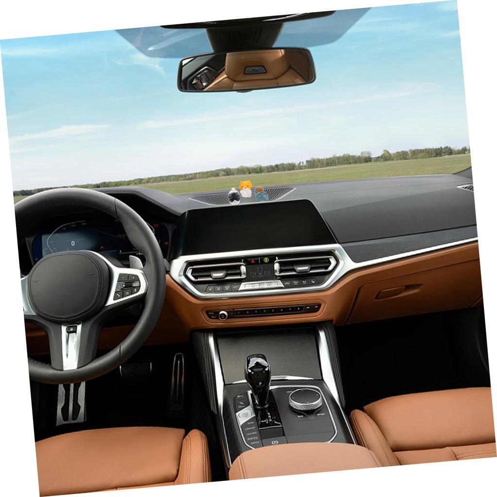 MUELODSIC 6pcs Cat Car Interior Decoration Car Cute Cat Decoration Rearview Mirror Accessories Cute