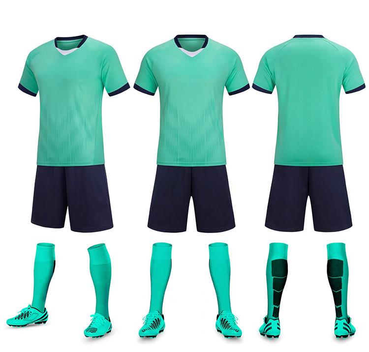 Football Suit Competition Short Sleeve Primary School Children's Training Suit Team Suit Sports Printed Football Suit Quick Drying Men and Women