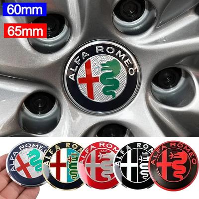 Наклейки-колпачки на диски колес автомобиля 60 мм/65 мм для Giulia Giulietta 159 156 MITO Stelvio 147 Sportiva Аксессуары