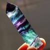 50-60mm Fashion Collectables Quartz Natural Fluorite Gemstone Crystal Wand Point Healing