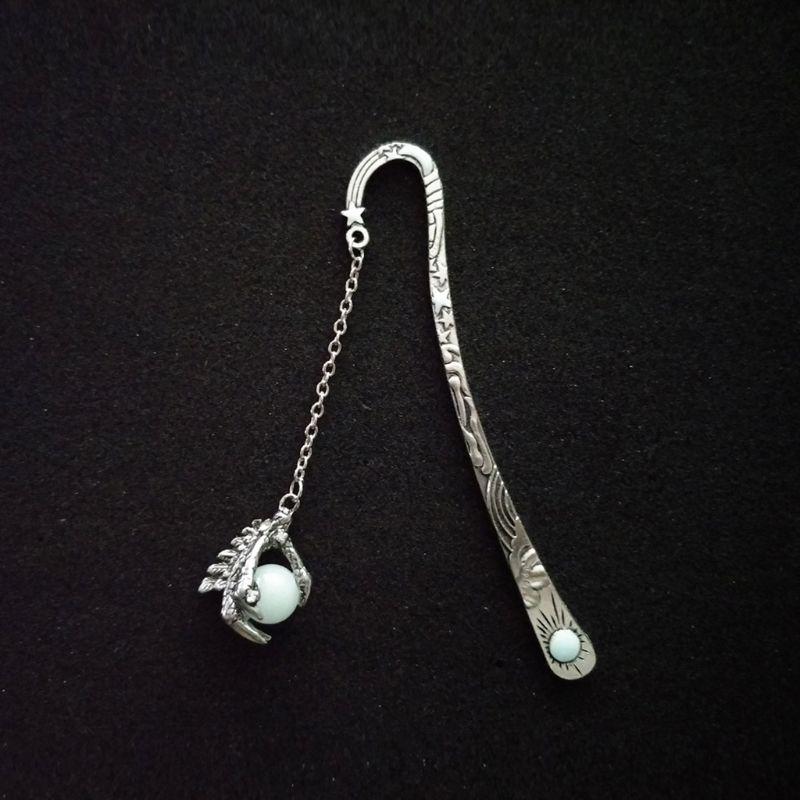 Коготь дракона Светящиеся закладки Ретро Солнце и Луна Звезды Светящийся флуоресцентный дракон