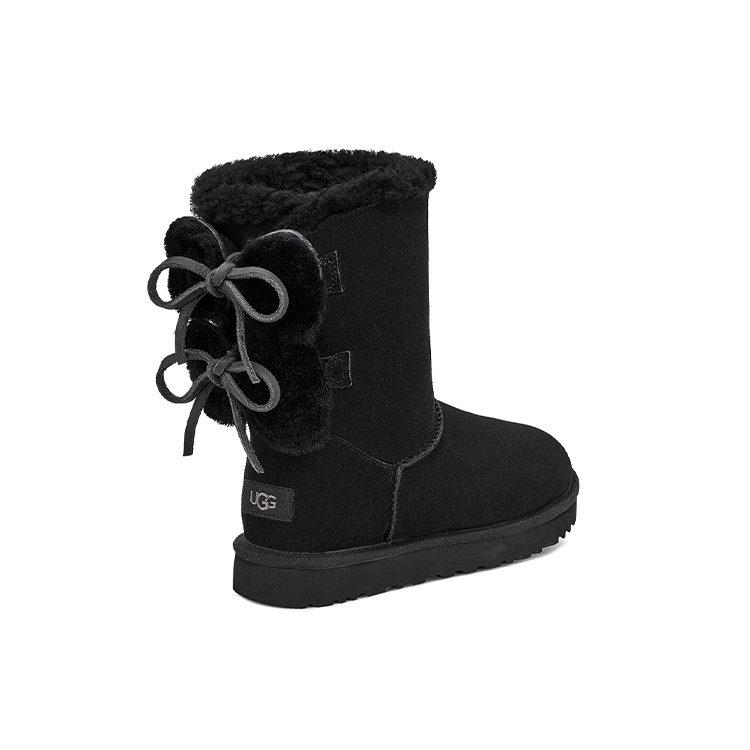 UGG Классический короткий женский топ с двойным бантом 'Черный' 1127131-BLK