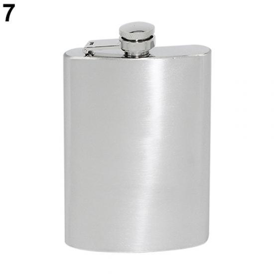 Stainless Steel Hip Liquor Whiskey Alcohol Flask Cap
