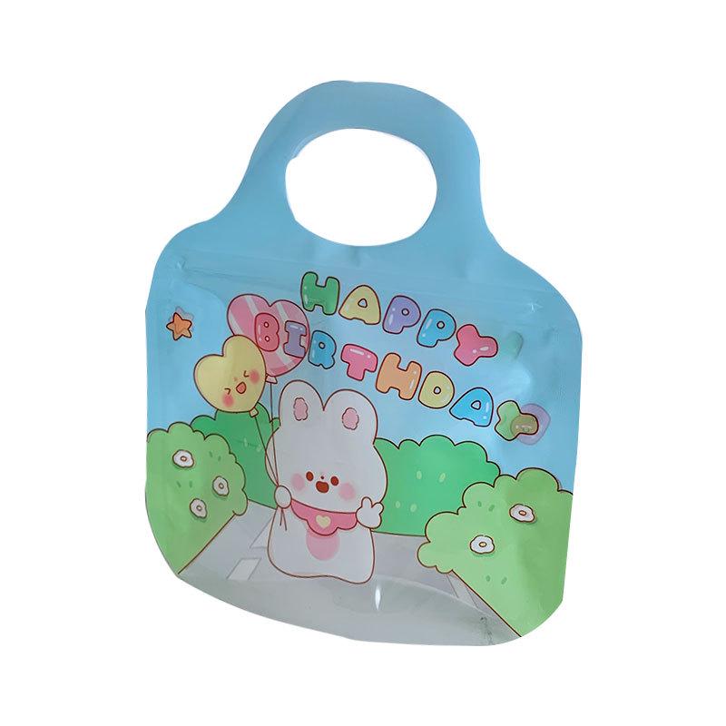 Рождественская мультяшная сумка для хранения украшений и закусок - Милая, мягкая, самозакрывающаяся