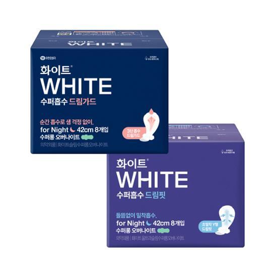 Выберите 1 из 3 типов белого суперабсорбента Super Long. (Dream Guard 8P/Dream Fit 8P/Oh Lolly Day Project)