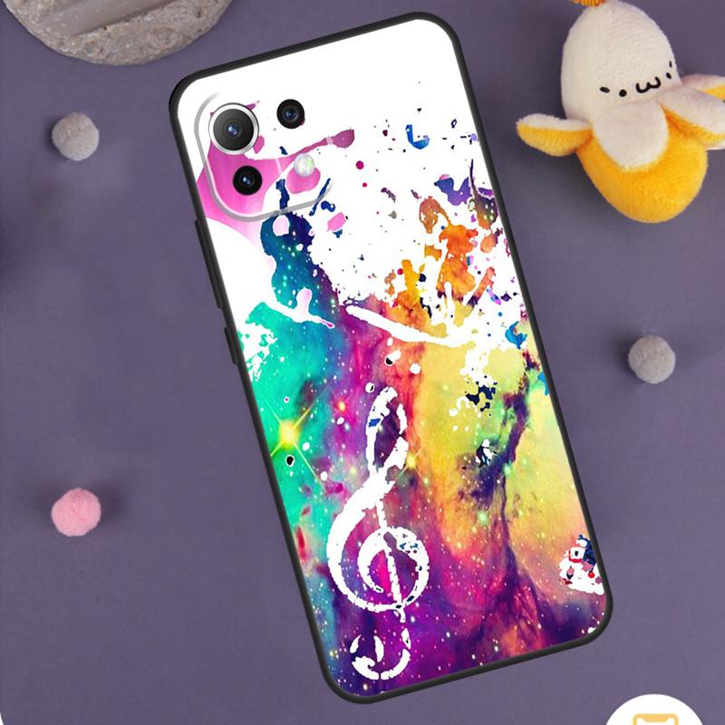 Чехол-футляр с нотным знаком скрипичного ключа для Xiaomi 15 Ultra 14 13T 14T 15T 17 Pro Max POCO F8 Ultra F5 F6 F7 X5 X6 X7 Pro