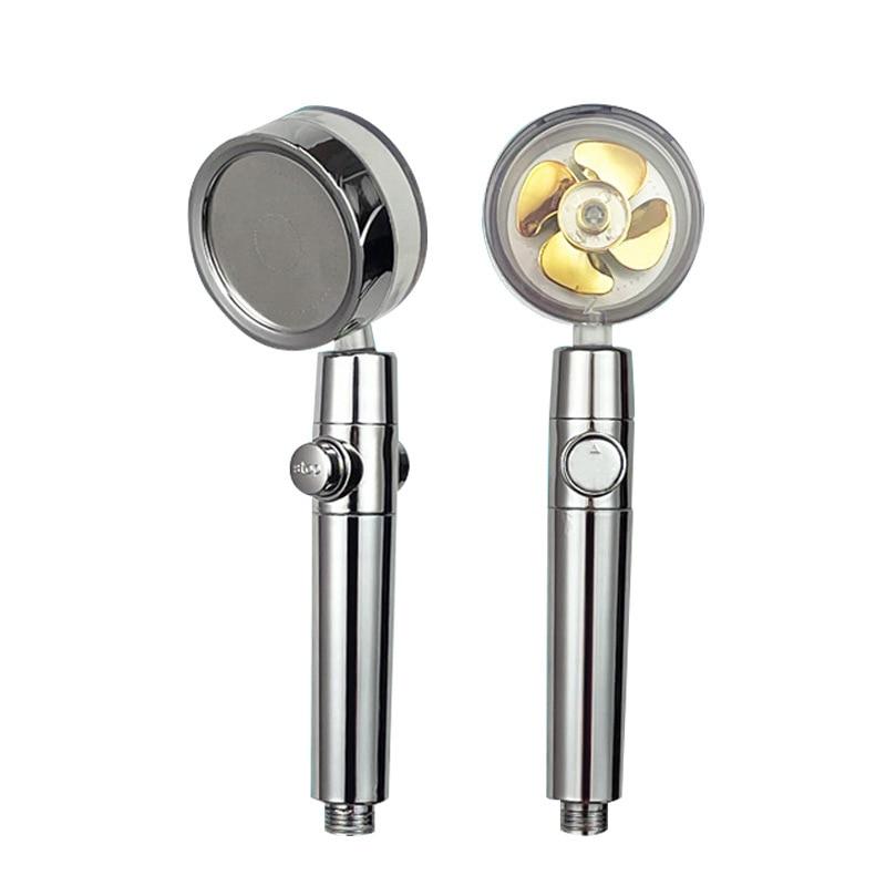 Пропеллерная насадка для душа, высокое давление, экономия воды, аксессуар для душа в ванной комнате, насадка под давлением, универсальная адаптация