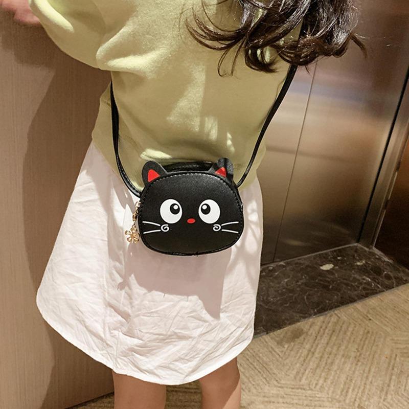 Младенческие детские сумки для девочек, поясные сумки, сумки на ремне, кожаные милые кошечки и кошки