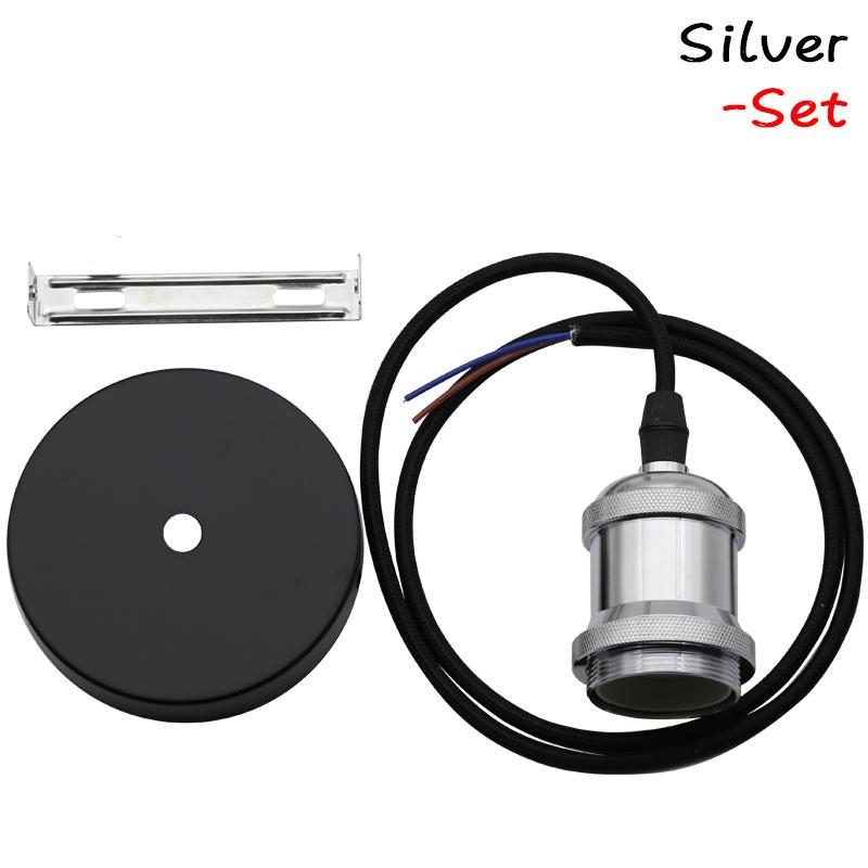 Винтажная ретро-лампа Эдисона Подвесной светильник с цоколем E27 Подвесные светильники Винтовой цоколь лампы Алюминиевый светильник Промышленный ретро-патрон