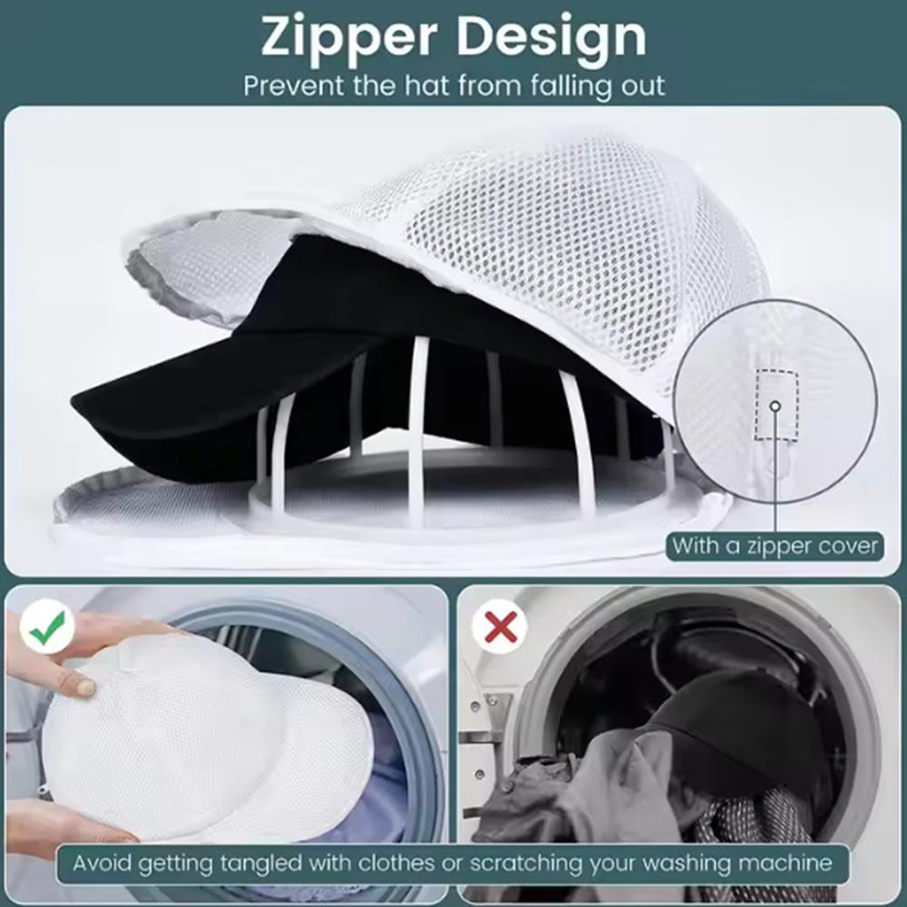 Hat Washing Bag, Simple Hat Washing Bag, Anti Deformation Washing Bag, Machine Washing Net Bag, Portable Household Use