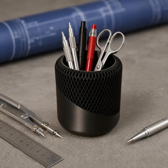 Pen Holder For Desk 3D Printed Minimalist Pencil Stationary Storage Cup 1 Pc