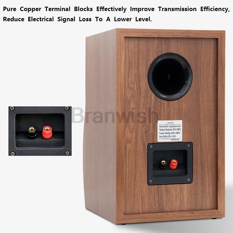 6,5-дюймовый сабвуфер, пассивный полочный Hi-Fi-динамик, двухполосный объемный звук, настольный динамик, звуковая коробка, мощный динамик 200 Вт