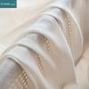 Modern White Linen Solid Sheer European Style Window Curtains with Rod Pocket Grommet for Living Room And Bedroom Decor