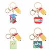 English Letter Pencil Keychain Geometric Shape Teacher Education Pendant  Graduation Ceremony