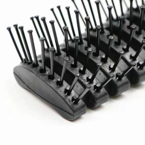 Men Vented Hair Brush Portable Anti-static Blow Drying Hairbrush Professional Hair Styling Detangling Comb with Ergonomic Handle