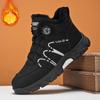 Зима 2025 Новые Бархатные Утепленные Хлопковые Ботинки Мужская Обувь Универсальные Теплые Ботинки Британский Стиль Модная Трендовая Обувь