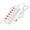 Высокомощный USB C и USB A Мультипортовый Адаптер Зарядки Электрическая Розетка Для Одновременной Зарядки Нескольких Устройств