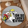 Cowboy Horseback Luke Round mat, Anti-slip Circle Carpet Chair rug For livingroom,Bedroom, doormat home decor Gift Christmas Gifts