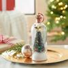 Message in a Bottle Christmas Tree Ornament with Recording Light-Up, Green Pink Blue Gold, 2-Pack and 3-Piece Pearl Foam Set, Bulk