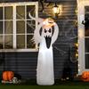 6Ft 1.8M Led Halloween Inflatable Decoration Floating Ghost And Pumpkin Party Outdoors Yard Lawn