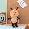 Creative Cockroach Plush Toy Cartoon Stuffed Xiaoqiang Doll Keychain Bag Pendant Car Key Holder For Birthday Gifts