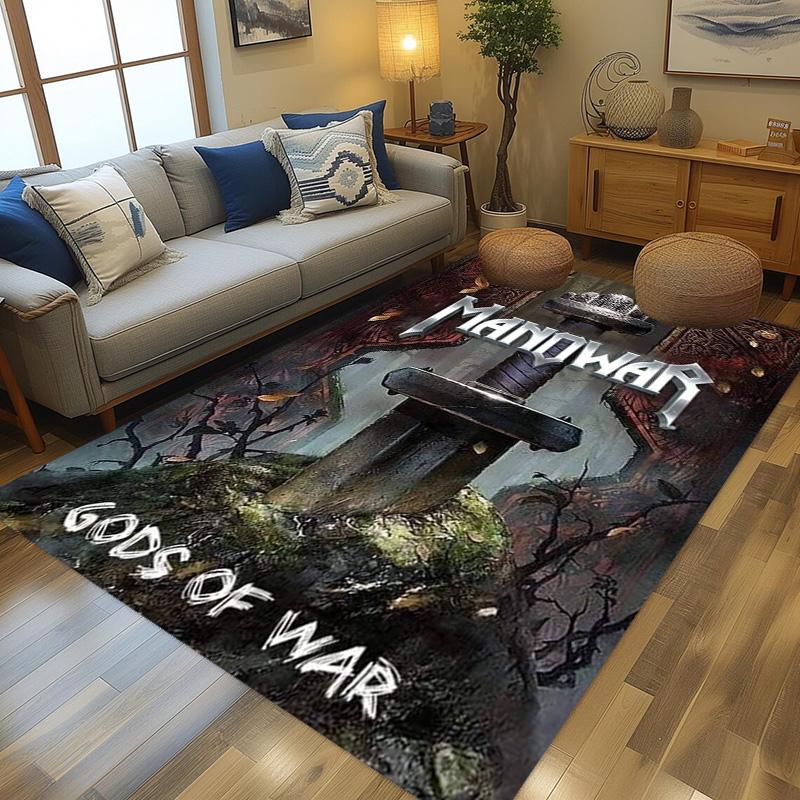 Steel Lord's Epic Battle carpet floor mats Suitable for all seasons Art Christmas gifts Office chair cushion