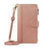 For Xiaomi 15 Case Multi Card Slots Zipper Leather Phone Cover with Shoulder Strap/Wrist Strap