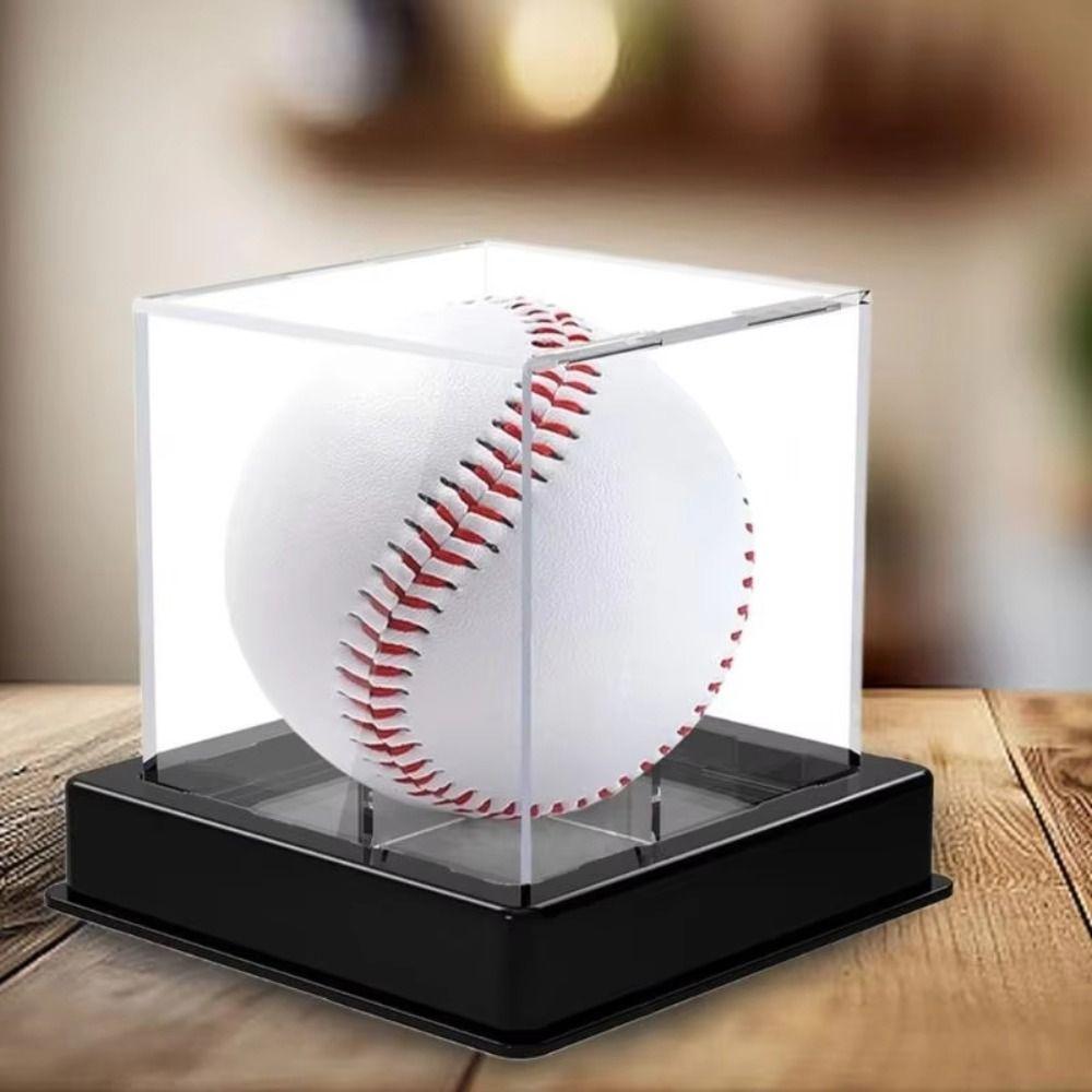 Acrylic Baseball Box UV Protection Storage Box Baseball Softball Baseball Display Case Team Sports