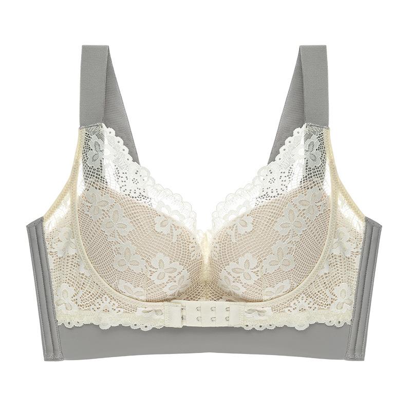 Бюстгальтеры с застежкой спереди, женский регулируемый большой бюстгальтер без косточек, собранный в бюстгальтер, кружевной сексуальный бюстгальтер