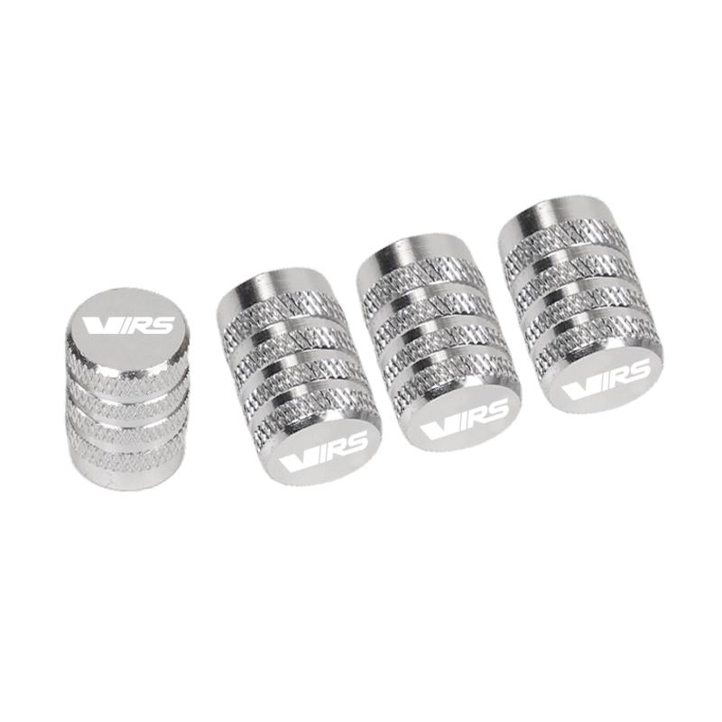 QHCE9 4pcs Car Wheel Tire Valve Caps Tyre Stem Covers Airdust Waterproof For Skoda VIRS Octavia Kamiq Kodiaq Karoq RS Superb Fabia