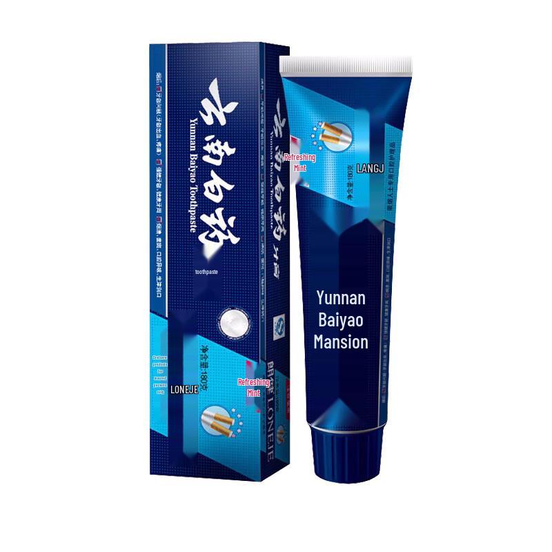 Зубная паста Yunnan Baiyao Langjian - Освежающая мята (3 x 180 г)