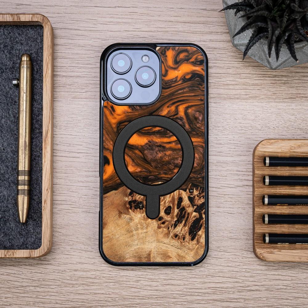 Bewood Unique case for iPhone 16 Pro Max - Orange with MagSafe