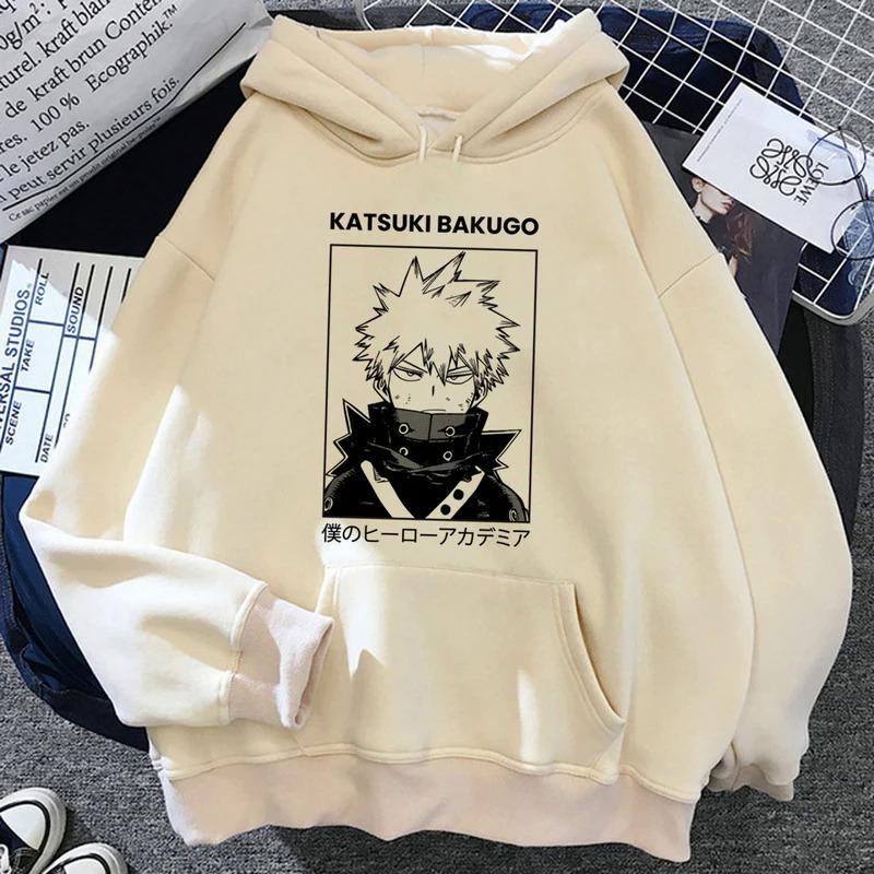 Bakugo толстовки женские винтажные Зимние толстовки