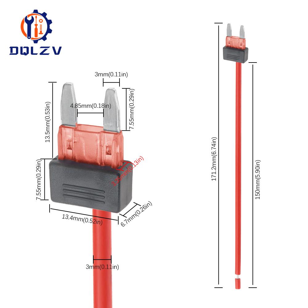 32V Mini ATM APM Blade Simple Safety Device 3A 5A 10A 15A 20A Car Fuse Holder Add-a-circuit TAP Adapter Fuse Holders1