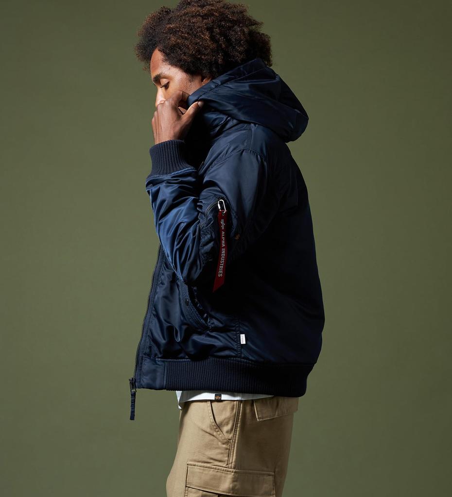 ALPHA INDUSTRIES Куртка с капюшоном в рубчик TA1716 Мужская Размер S
