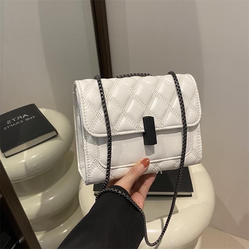 Сумка Модная женская сумка с вышивкой нитками Повседневная сумка через плечо Сумка через плечо с цепочкой в стиле ретро