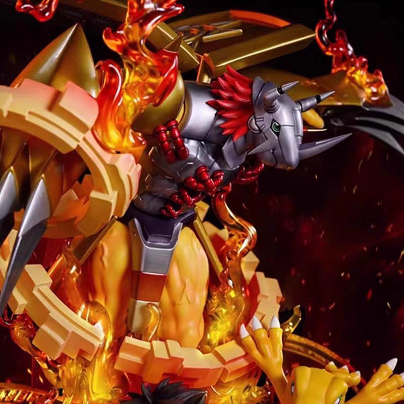 30 см Фигурки Digimon Adventure Тайчи Агумон Военный Греймон Аниме Фигурки ПВХ Статуя Коллекционная Фигурка Настольное Украшение Игрушки Подарок