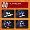 LED Car Door Logo Projector Ghost Shadow Welcome Light For Lexus ES250 ES300 ES350 RX300 LX470 LX570 ES RX GX UX RC Accessories