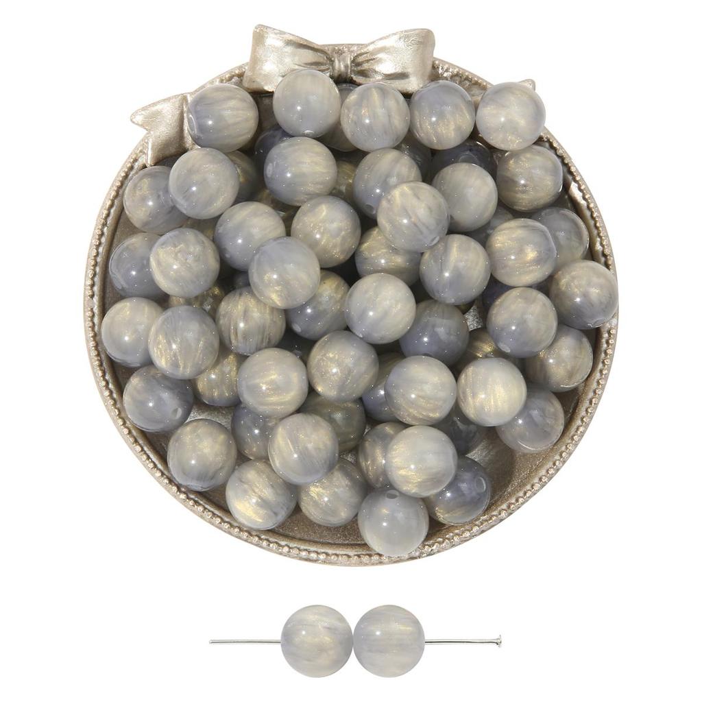 10-50 шт., бусины из смолы ручной работы, золотая фольга, бусины «кошачий глаз» для ожерелья, браслета, сережек, изготовления ювелирных изделий, бусины