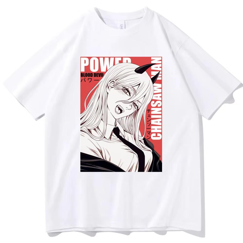 Summer New Anime Chainsaw Unisex Printed Tshirt Unisexs and Womens Tshirt Unisexs Top Sports Tshirt Unisexs Tshirt Harajuku Y2K Tee