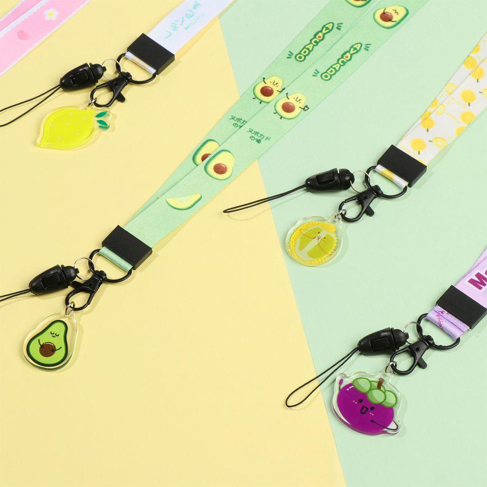 Чехол для телефона Подвесной шнурок Милый фруктовый шнурок Лариат Шнурок Брелок Веревка на запястье Ремешок для телефона Шнурок