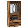 VidaXL Wardrobe Old Wood 100x50x200 Cm Engineered Wood 3318626