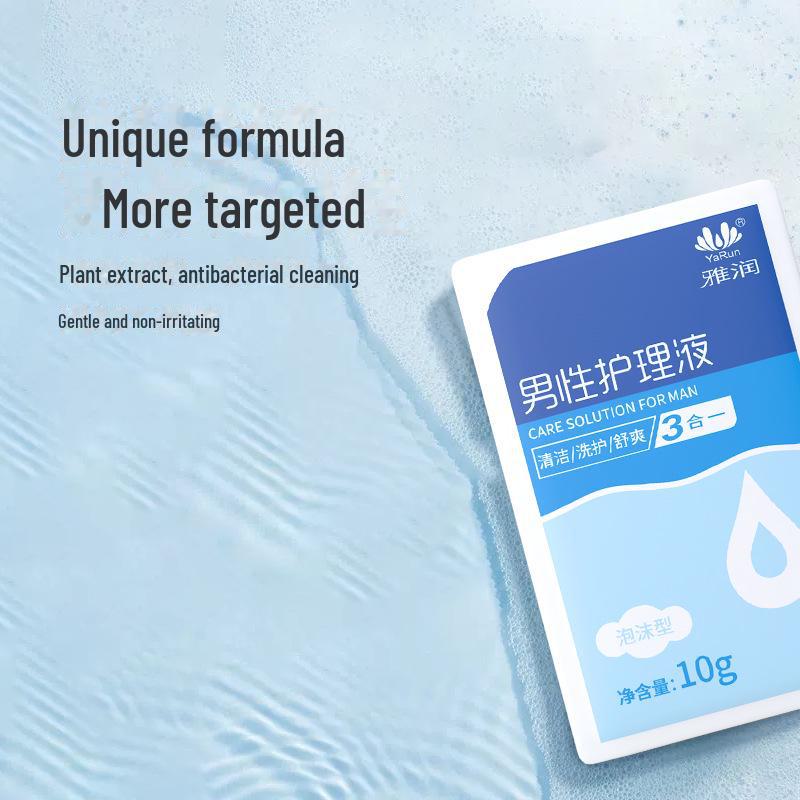 Yarun Мужская портативная пенящаяся жидкость для ухода за интимными частями, 1500 мл/коробка