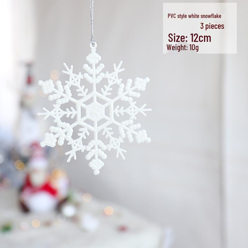 Снежинка Новогодняя елочная игрушка: Акриловая сосулька для праздничного украшения или свадебной инсталляции, прозрачно-белая