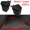 TESMAYX Car Trunk Side Left Right Tidying Packet Storage Box For Tesla Model Y Juniper 2025 Flocking TPE Mat Cover Organizer