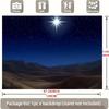 1pc Starry Sky Birth Scene Polyester Banner - Desert landscape Wall decoration, perfect room, party background